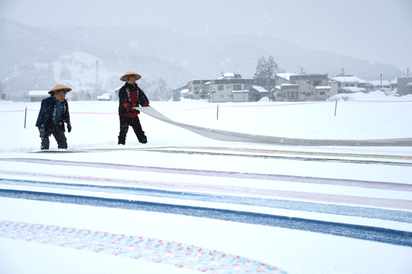 小千谷縮雪ざらしの画像