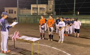 優勝カップ授与式