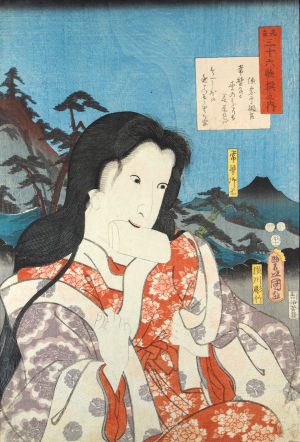 見立三十六歌撰之内　常盤御前