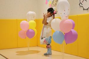 ちびっこナース体験をする参加者