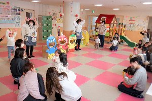 わんパークでのイベント「わくわく豆まき」の画像