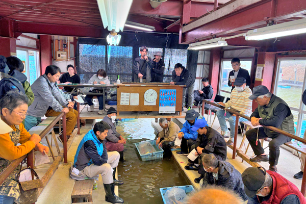 競り会場の様子