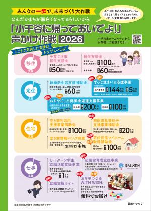 帰っておいでよ!声かけ作戦チラシの表面