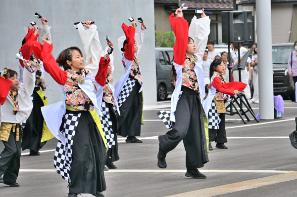 よさこいを踊る市内団体の画像