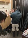 保護者の方が迎えにきた様子