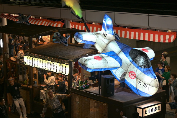 土川有志会の万灯の画像
