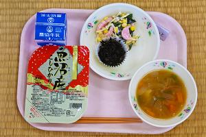 「中越大震災の日」給食の写真