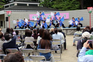 よさこいを踊る出演者の画像