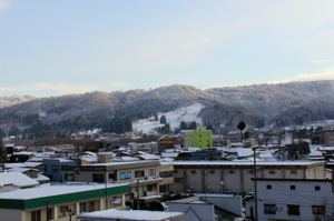 市役所屋上から市内雪景色（8日）の画像