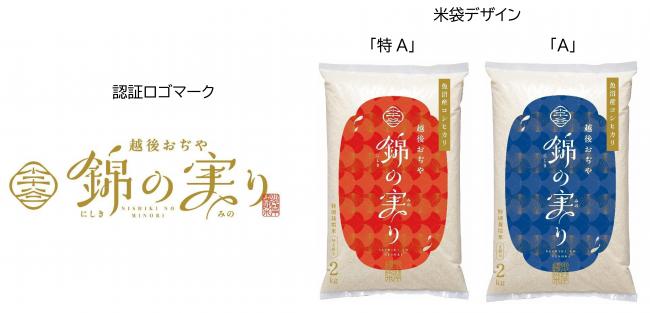 錦の実りロゴマーク、パッケージデザイン