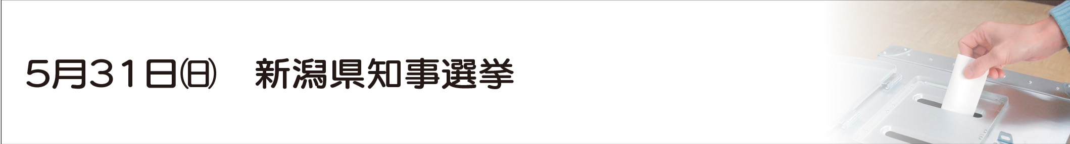 新潟県知事選挙のタイトル画像